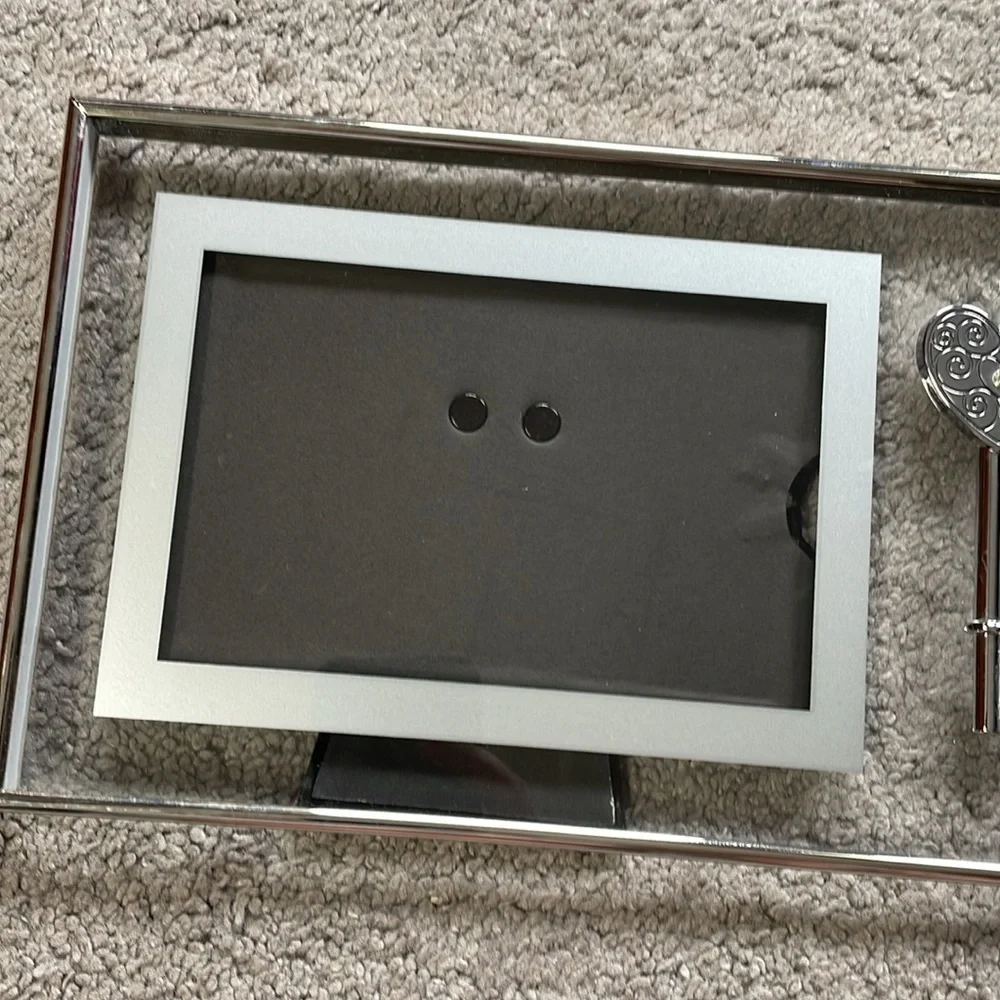 Burnes Of Boston “You Hold The Key To My Heart” 4x6 Landscape Glass Photo Frame